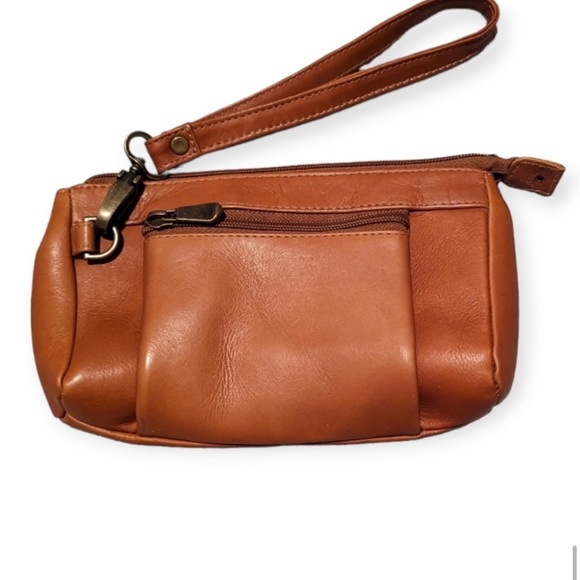 Handbags - LaDonne Camel wristlet